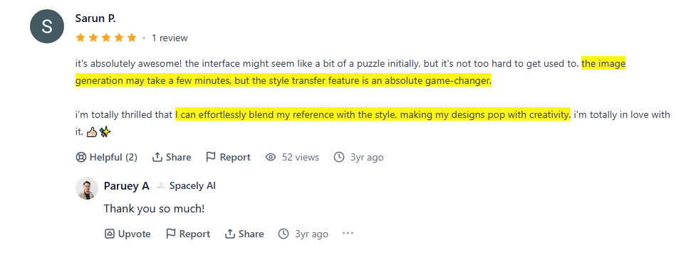 Review for Spacely AI