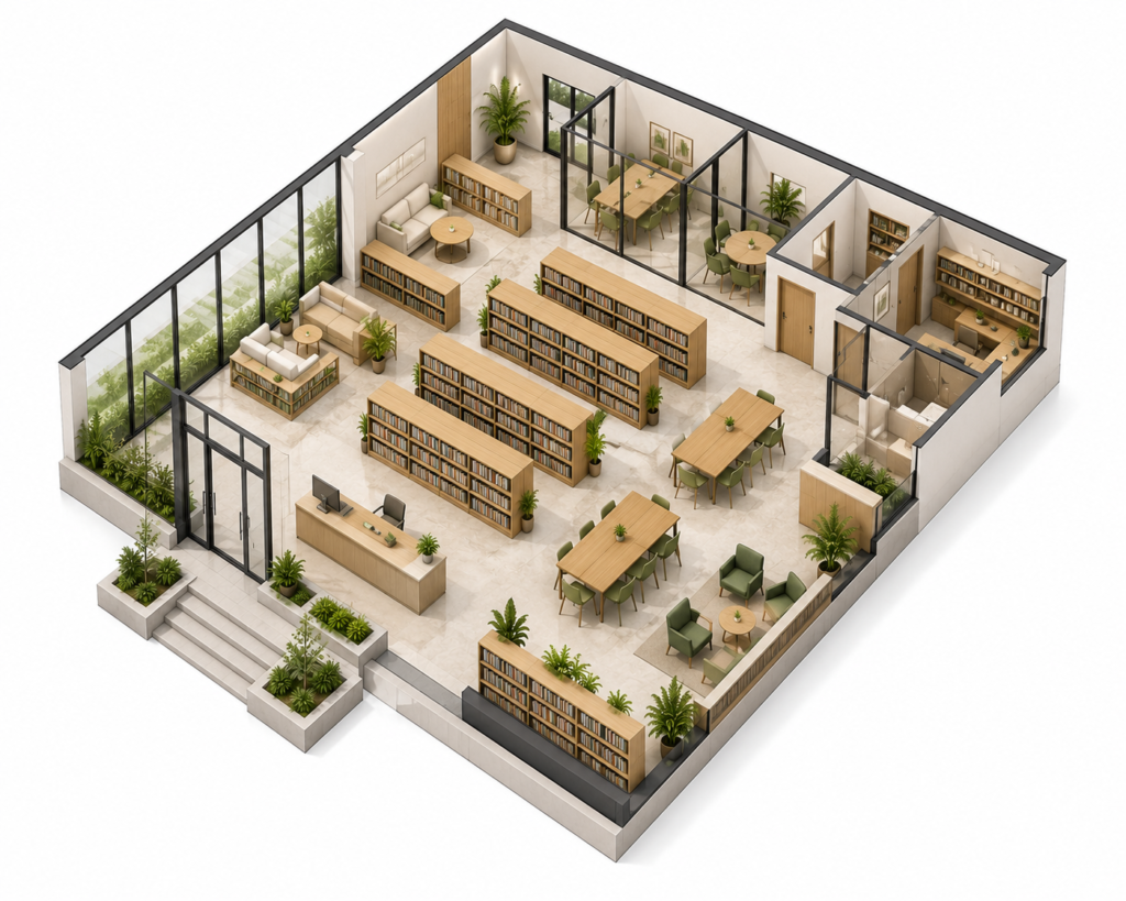 Community Library Design Idea