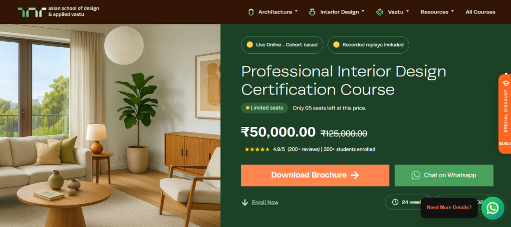 ASDAV's Professional Interior Design Certification Course