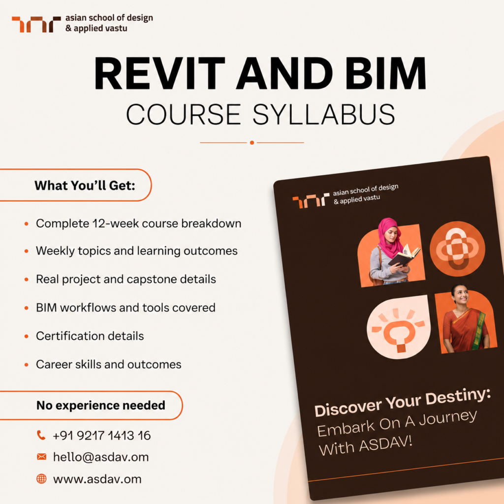 ASDAV's Revit and BIM course syllabus
