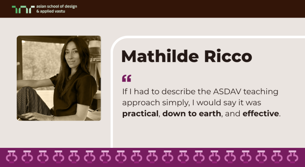Mathilde Ricco learning experience at asdav
