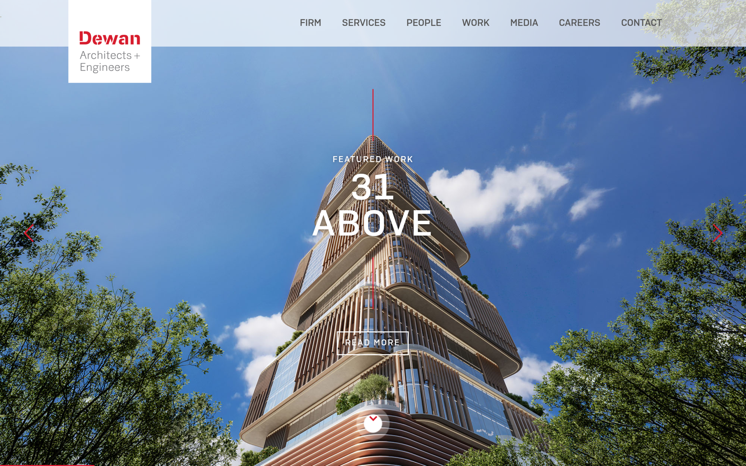 Dewan Architects and Engineers official website homepage